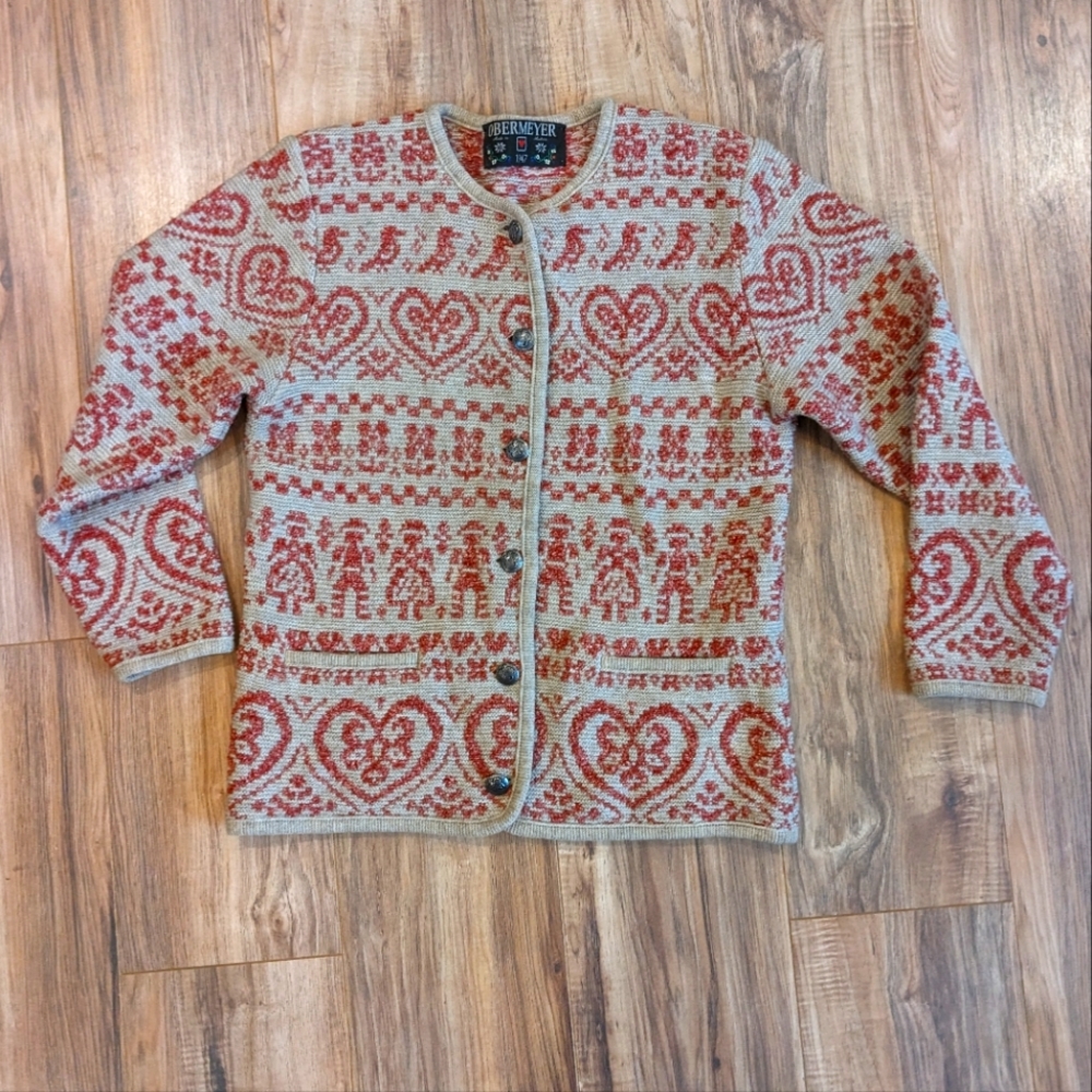 Vintage Obermeyer sweater sz M